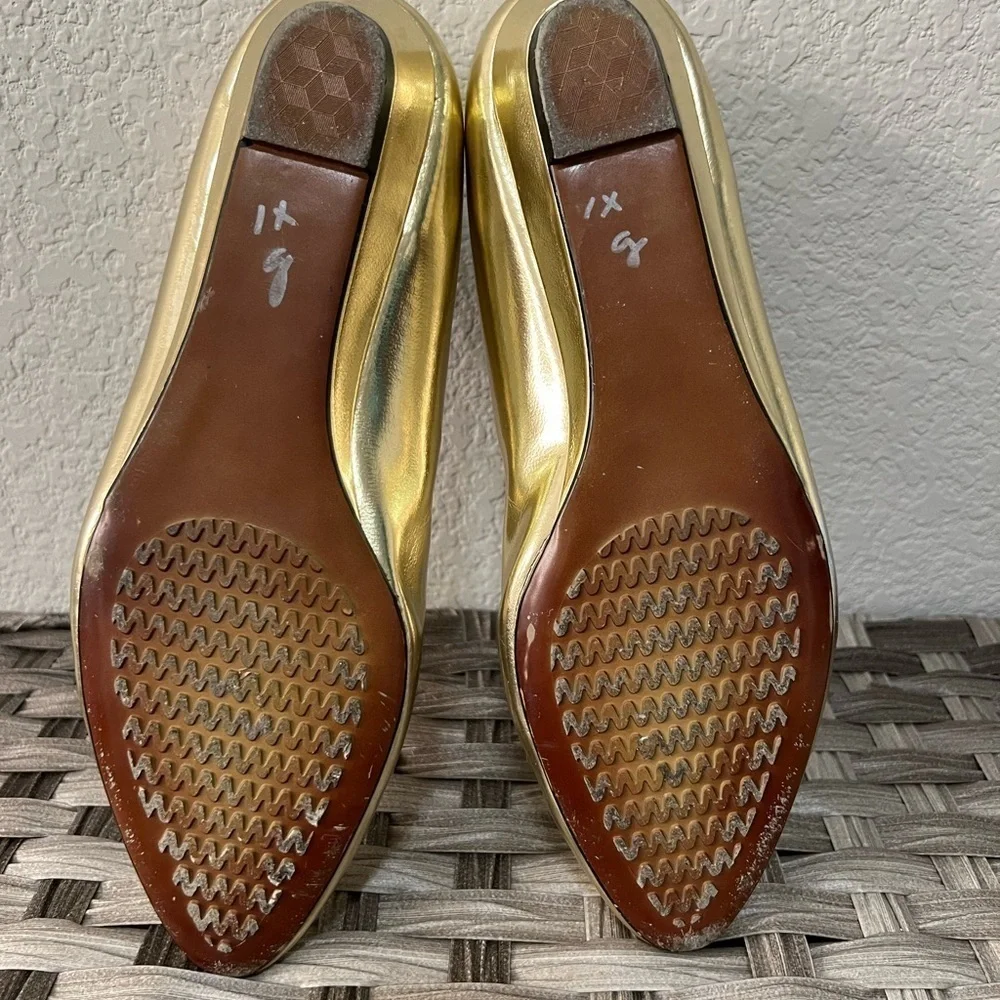 Vintage Gold Annie Kitten/Wedged Flats